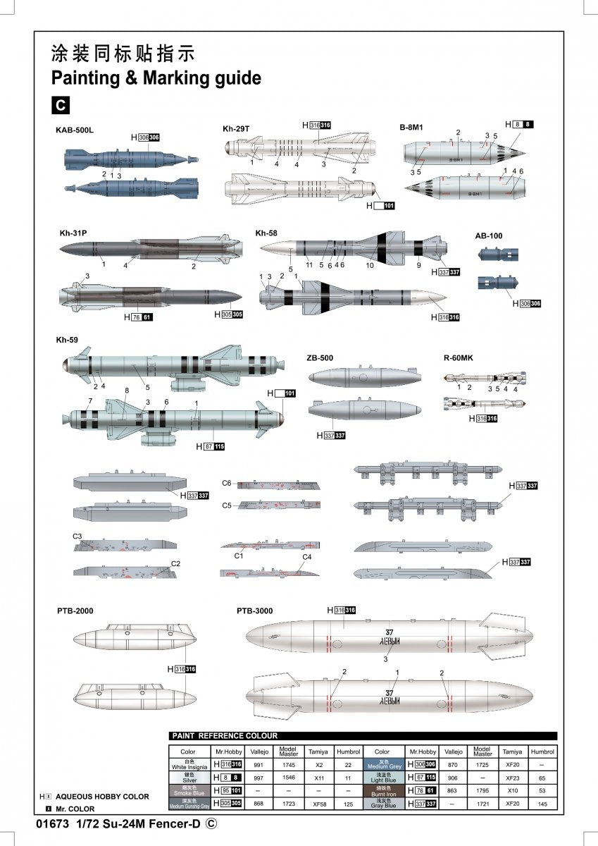 Trumpeter 01673 Su-24M Fencer-D – image 3