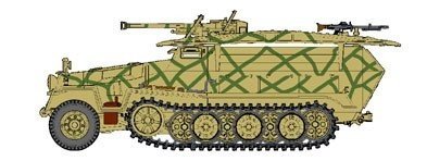 Dragon 7315 Sd.Kfz.251/7 Ausf.C w/2.8cm sPzB 41 AT gun 1/72 – zdjęcie 11