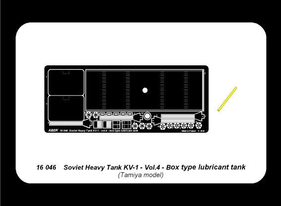Aber 16046 Russian Heavy Tank KV-1 vol 4 - Box type lubricant tank 1/16 – zdjęcie 7