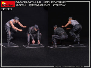 Miniart 35331 MAYBACH HL 120 ENGINE FOR PANZER III/IV FAMILY WITH REPAIR CREW 1/35 – zdjęcie 10