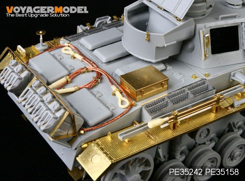Voyager Model PE35242 WWII German Pz.Kpfw.III Ausf.N sPz.Abt 501 Afrika For DRAGON 6431 1/35 – image 5