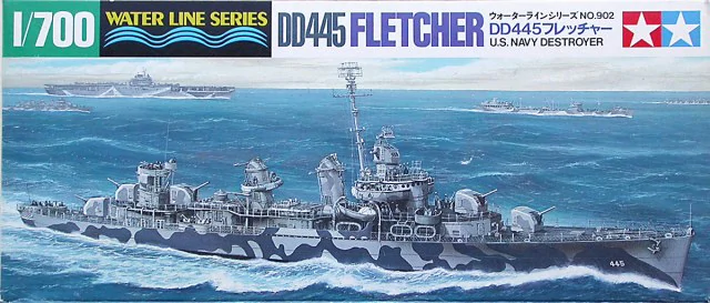 Tamiya 31902 U.S. Navy Destroyer DD-445 Fletcher 1/700