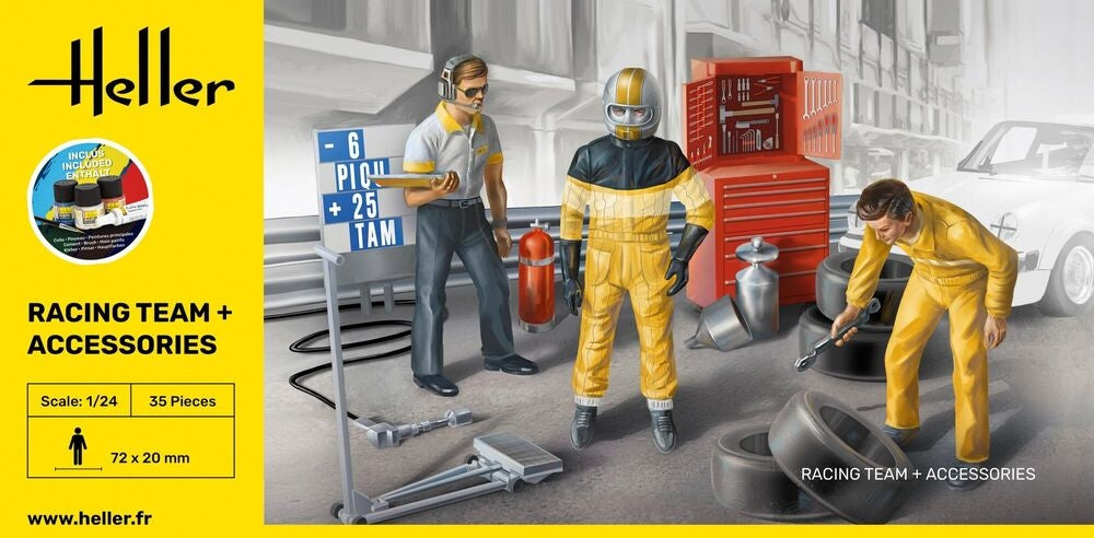 Heller 58750 Racing Team and Accessories - Starter Kit 1/24 – zdjęcie 3