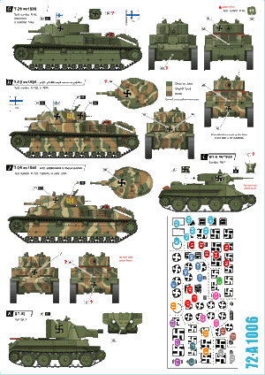 Star Decals 72-A1006 BT-5 m/1933, BT-42 Assault Gun, T-28 m/1938 and T-28 m/1940 1/72 – image 2
