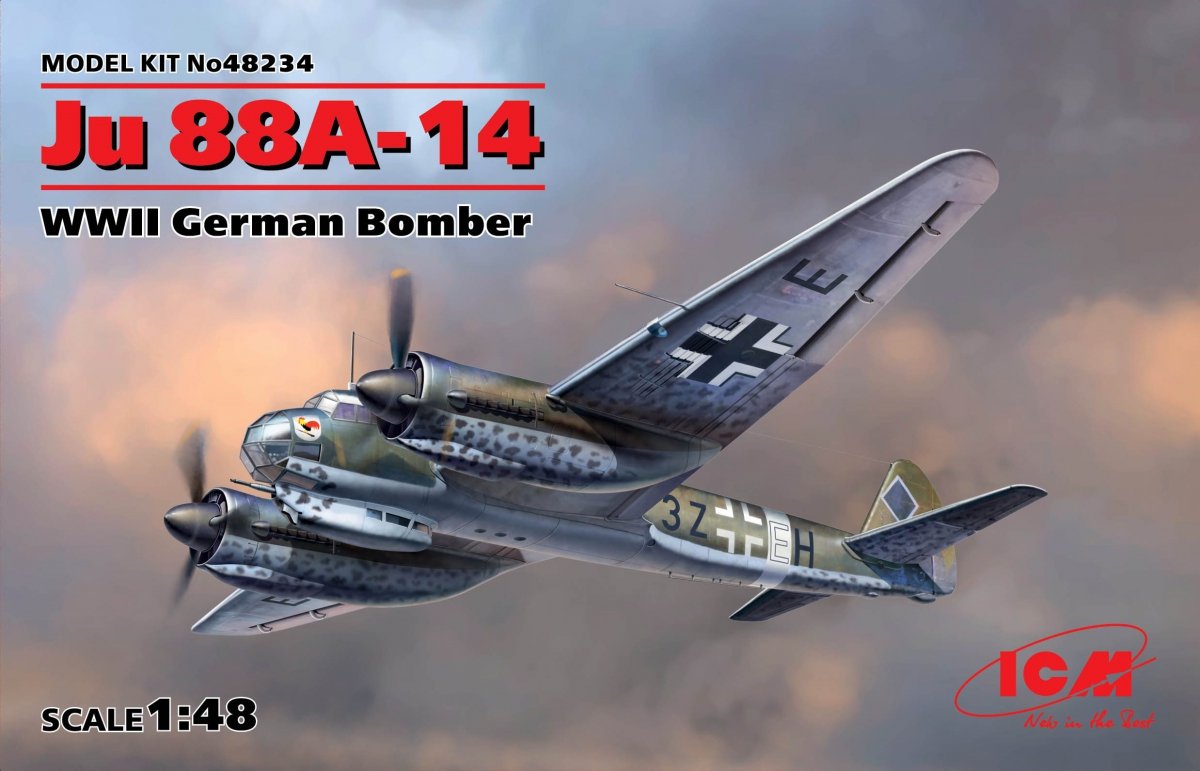 ICM 48234 Ju 88A-14 Bombardier allemand de la Seconde Guerre mondiale 1/48