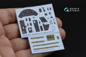 Quinta Studio QD32092 F4U-1D 3D-Printed &amp;amp; coloured Interior on decal paper (Tamiya) 1/32 – zdjęcie 3