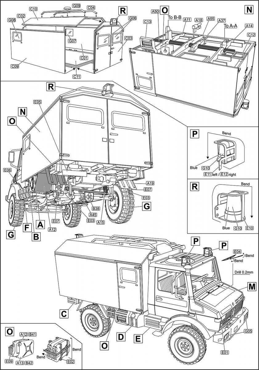 Ace 72451 Unimog U1300L 4x4 Krankenwagen Ambulance1/72 – zdjęcie 5