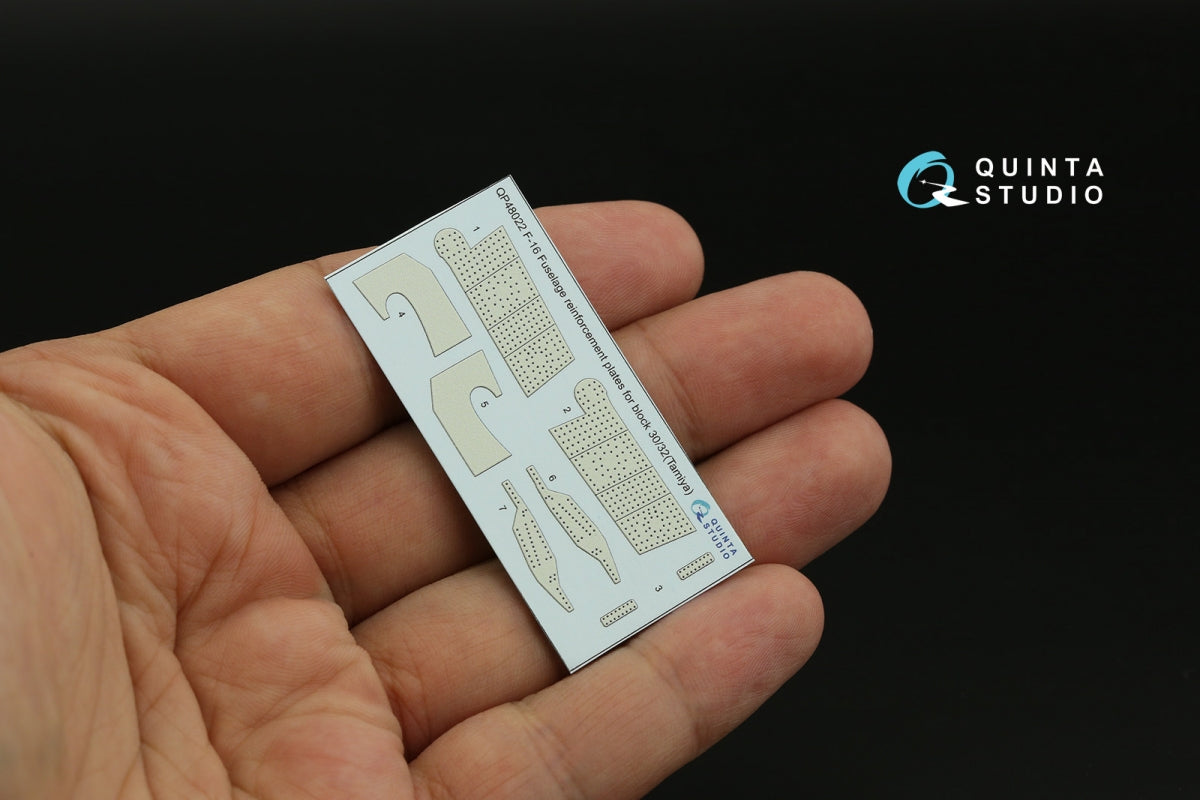 Quinta Studio QP48022 F-16 block 30/32 reinforcement plates (Tamiya) 1/48 – image 5