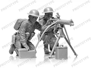 ICM 35646 WWII British Vickers MG Crew (Vickers MG &amp;amp; 2 figures) 1/35 – image 2