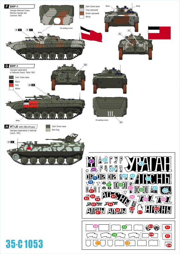 Star Decals 35-C1053 War in Caucasus 1 1/35 – zdjęcie 2