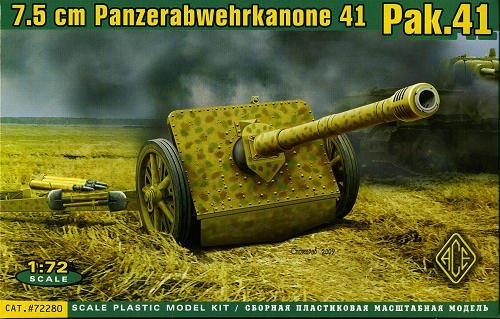 ACE 72280 German 7.5cm Panzerabwehrkanone 41 (Pak.41) 1/72