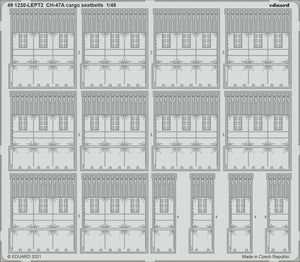 Eduard 491230 CH-47A cargo seatbelts HOBBY BOSS 1/48 – immagine 2