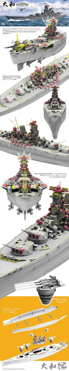 Border Model BS-004 Imperial Japanese Navy Battleship Yamato April 7 1945 1/350 – zdjęcie 4