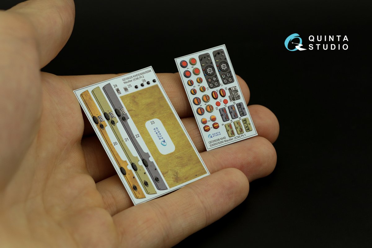 Quinta Studio QD35028 KHD A3000, Magirus S330, KHD S3000, KHD S3000/SS M Maultier 3D-Printed &amp;amp; coloured Interior on decal paper (ICM) 1/35 – zdjęcie 7