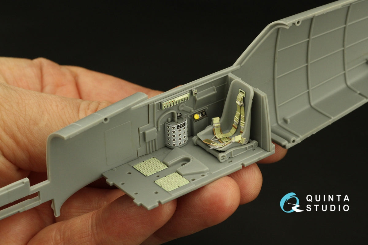 Quinta Studio QD32177 Bf 109E3/4 3D-Printed coloured Interior on decal paper (Trumpeter) 1/32 – zdjęcie 7