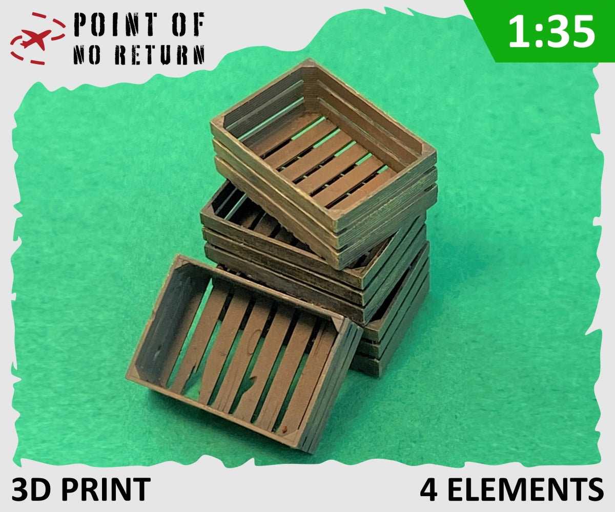 Point de non-retour 3523046 Caisses à légumes en bois 1/35 