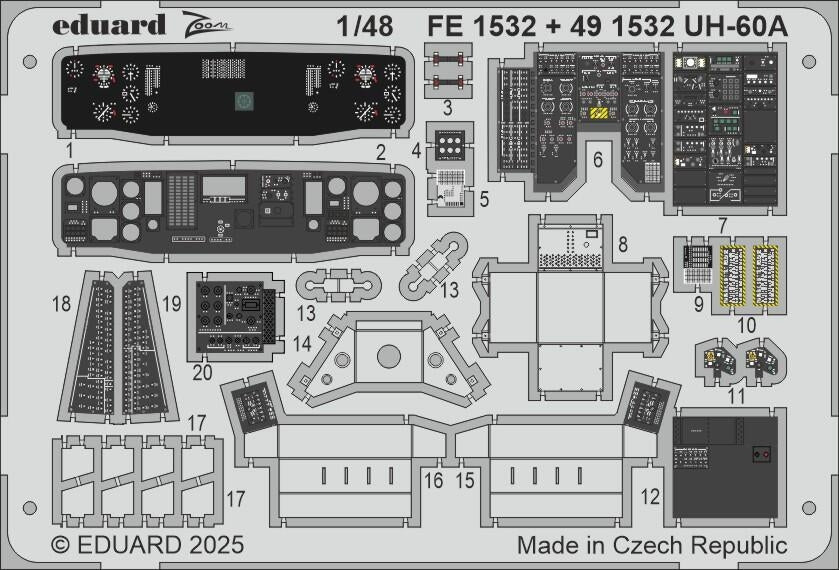 Eduard FE1532 UH-60A ICM 1/48 