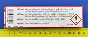 Milliput ML001 Epoxy Putty Standard Yellow-Grey Milliput (113.4g) – zdjęcie 2