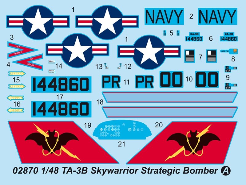 Trumpeter 02870 TA-3B Skywarrior Strategic Bomber 1/48 – zdjęcie 14