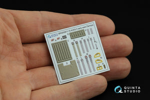 Quinta Studio QD32155 F-15C Early/F-15A/F-15J early 3D-Printed &amp;amp; coloured Interior on decal paper (Tamiya) 1/32 – zdjęcie 8