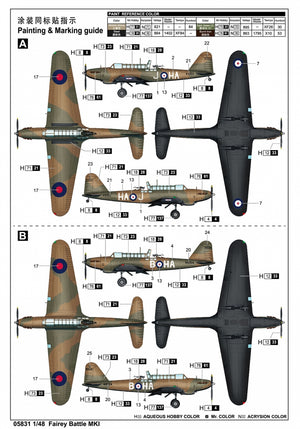 Trumpeter 05831 Fairey Battle Mk.I 1/48 – zdjęcie 4
