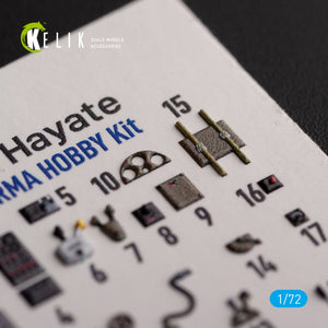KELIK K72134 Ki-84 Hayate - interior 3D decals for Arma Hobby kit 1/72 – image 4