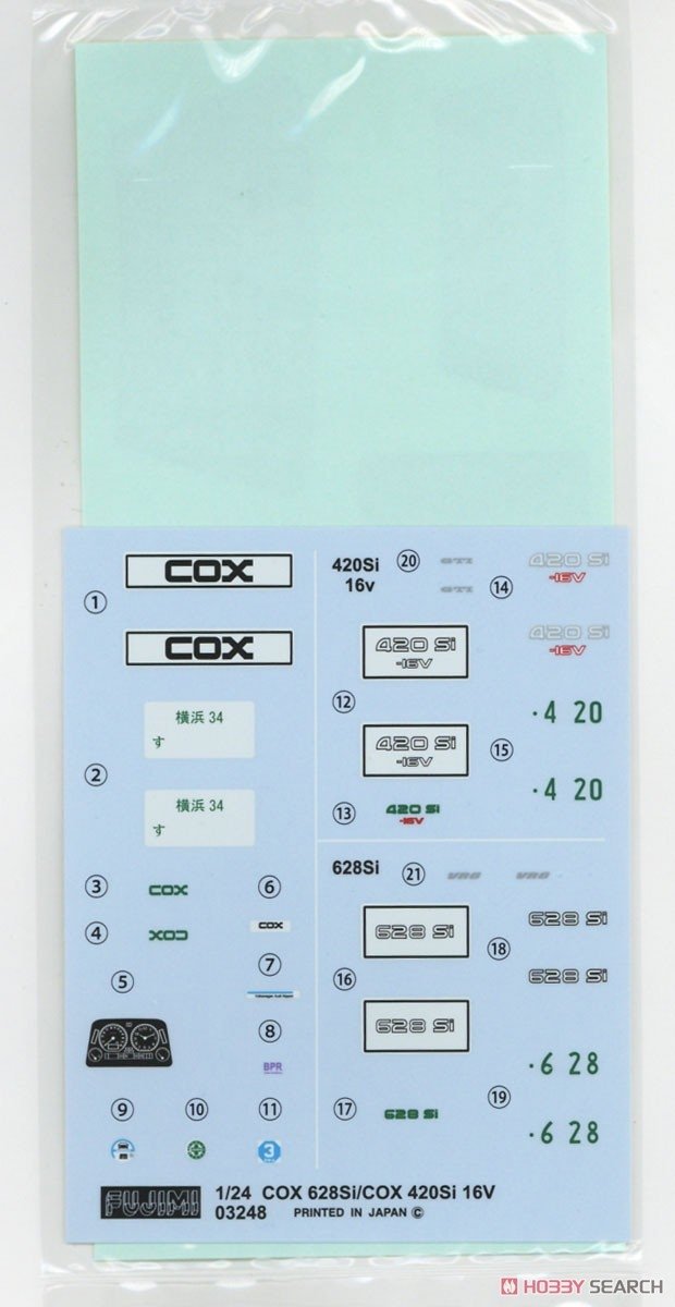 Fujimi 126760 RS-47 Golf GTI COX 420 Si 1/24 – zdjęcie 5