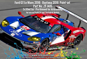 Zero Paints ZP-1415 Ford GT Le Mans 2016 - Daytona 2016 Paint Set 3x30ml – zdjęcie 2