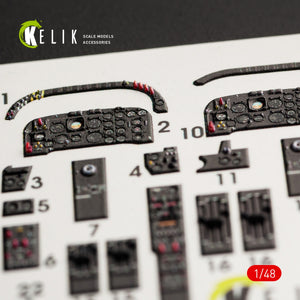 KELIK K48055 IA-58 PUCARA INTERIOR 3D DECALS FOR KINETIC KIT 1/48 – zdjęcie 5