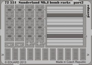 Eduard 72551 Sunderland Mk. And bomb racks 1/72 ITALERI – image 2