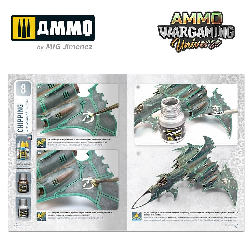 Ammo of Mig 6927 AMMO WARGAMING UNIVERSE Book 08 - Aircraft and Spaceship Weathering (English, Castellano, Polski) – zdjęcie 2