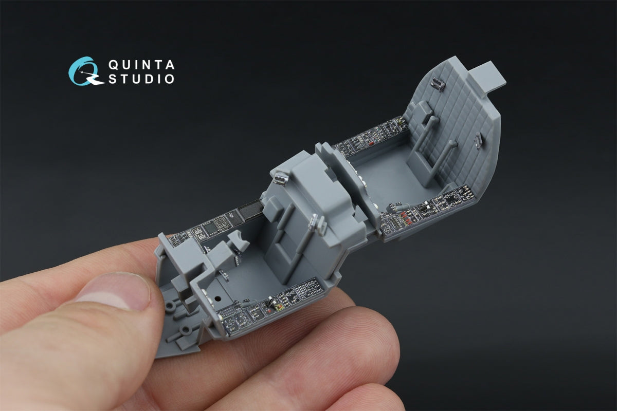 Quinta Studio QDS-48571 AH-64A 3D-Printed &amp;amp; coloured Interior on decal paper (Hasegawa) (small version) 1/48 – zdjęcie 11