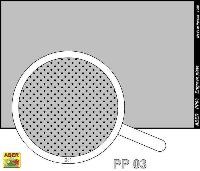 Aber PP03 Engrave plate (88 x 57mm) - pattern 03 – immagine 2