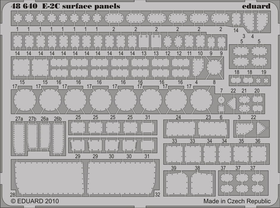 Eduard 48640 E-2C surface panels KINETIC 1/48