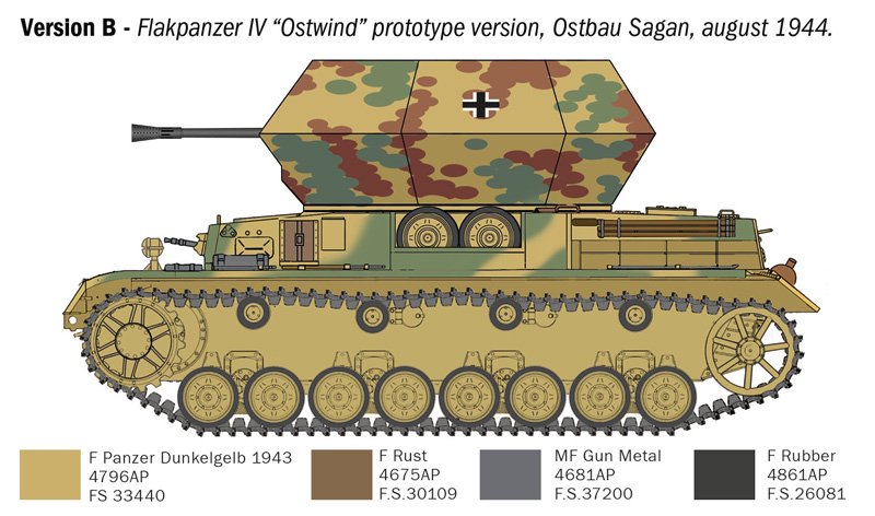 Italeri 6594 Flakpanzer IV Ostwind 1/35 – immagine 4