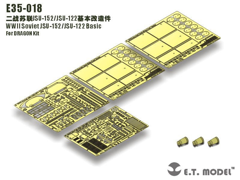 E.T. Model E35-018 WWII Soviet JSU-152/JSU-122 Basic (For DRAGON Kit) 1/35