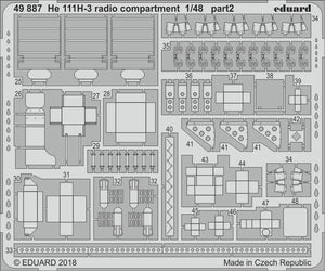 Eduard 49887 He 111H-3 radio compartment ICM 1/48 – zdjęcie 2