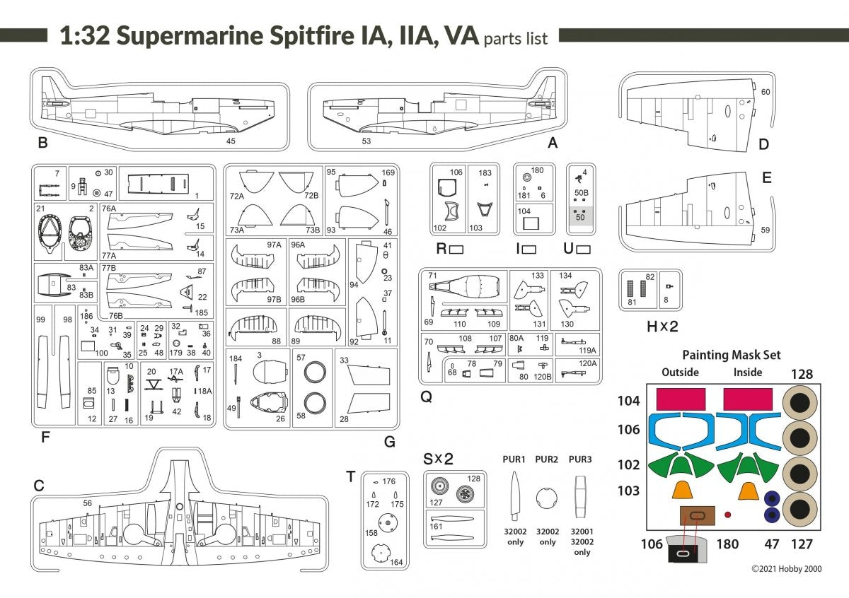 Hobby 2000 32001 Supermarine Spitfire IA 1/32 – zdjęcie 2
