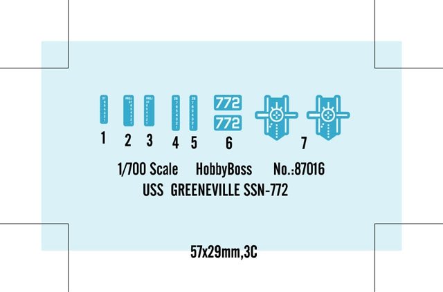 Hobby Boss 87016 SSN-772 USS Greenville 1/700 – zdjęcie 4