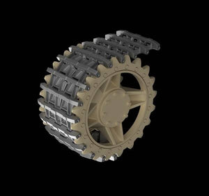 Panzer Art TR35-018 Entwicklungfahrzeug E-25 tracks + correct drive wheels 1/35 – zdjęcie 2