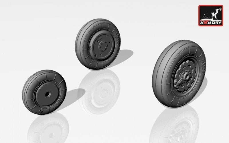 Armory Models AW72007 Sukhoj Su-7B early type wheels 1/72 – zdjęcie 2