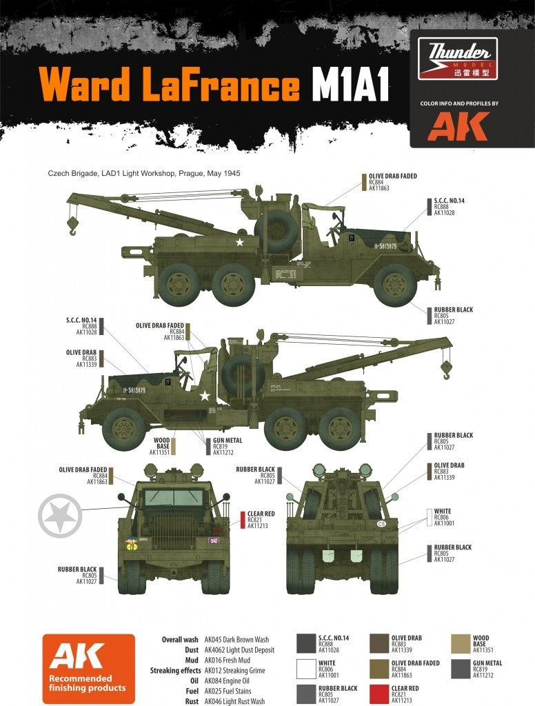 Thunder Model 35014 US Heavy Wrecker Ward Lafrance Model M1 - Series 5 M1A1 1/35