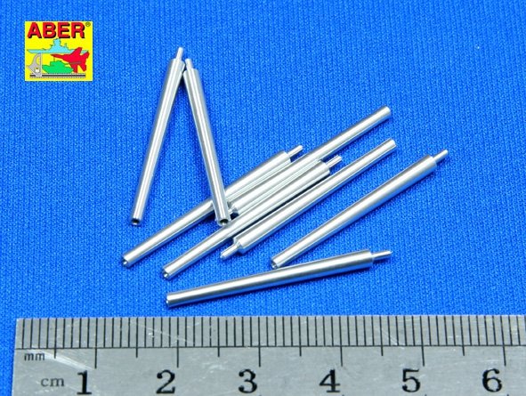 Aber 350L-08 Set of 8 pcs 406 mm barrels for Japanese ships Mutsu and Nagato 1/350 – image 2