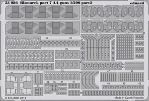 Eduard 53086 Bismarck part 7 - AA guns 1/200 TRUMPETER – image 2