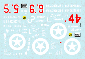 Star Decals 35-990 US 746th Tank Battalion 1/35 – image 2
