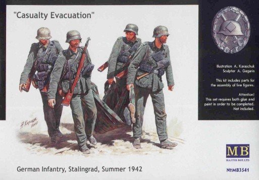 Master Box 3541 Évacuation des blessés, Infanterie allemande Stalingrad (1/35)