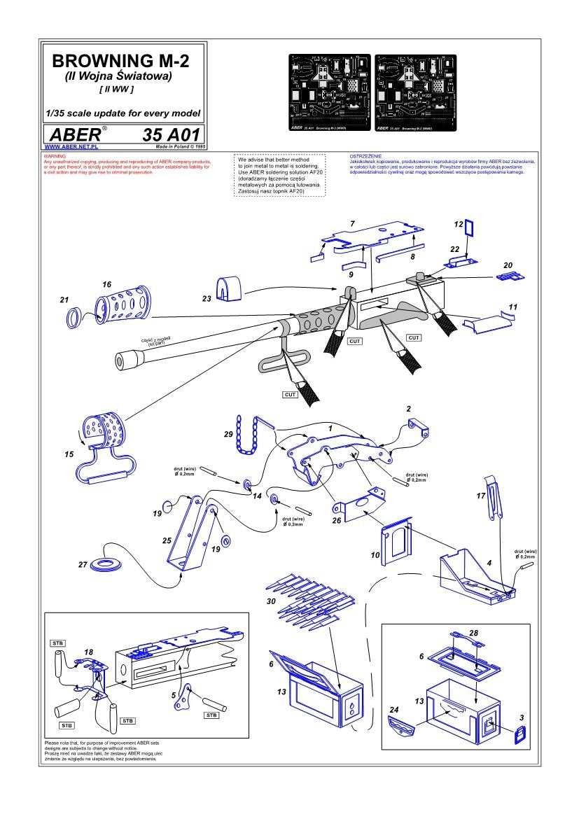 Aber 35A054 Osłony boczne do PzKpfw III 1/35 – Bild 3