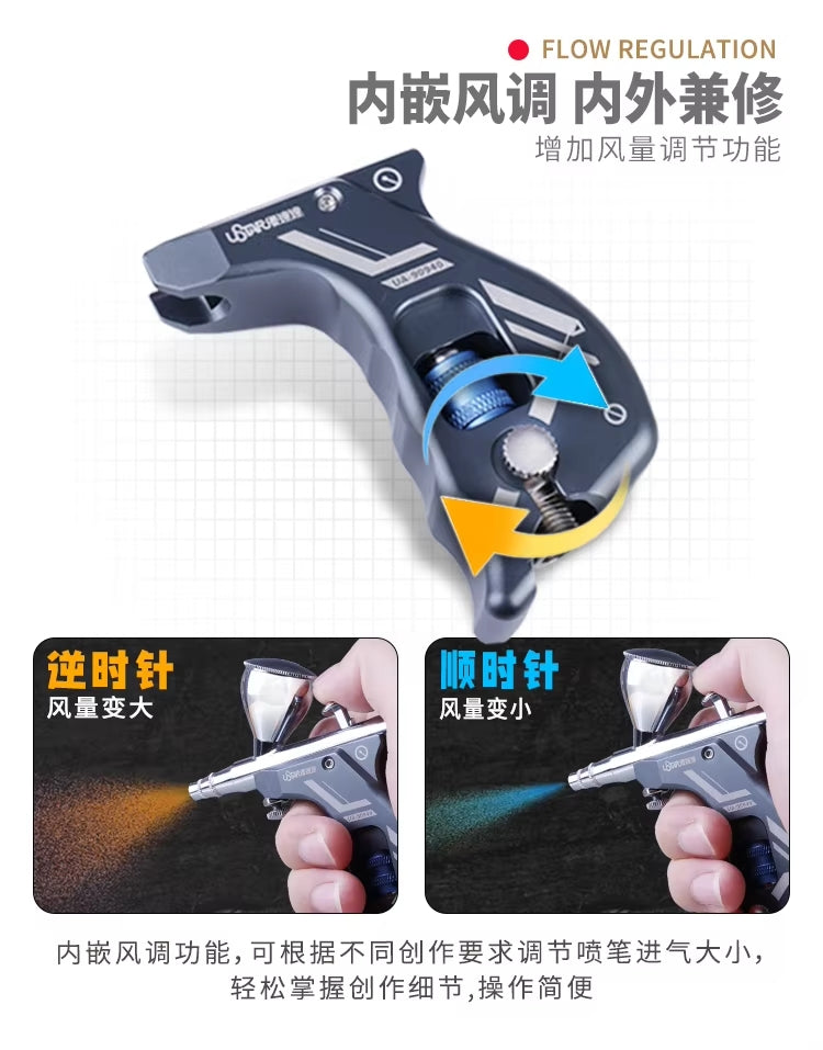 U-Star UA-90940 Airbrush Grip (Grey) – zdjęcie 2
