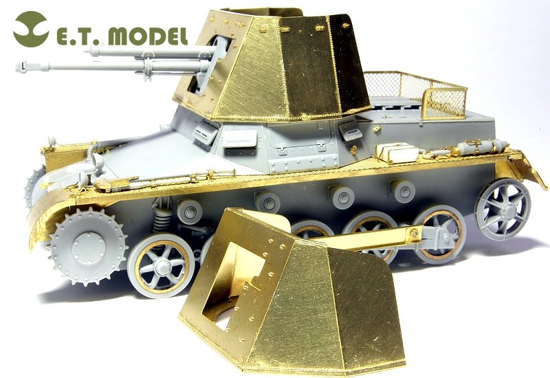 ET Model E35-014 WWII German Panzerjager I Fighting Compartment Armor Plates(Early version) (For DRAGON 6230) (1/35) – image 2