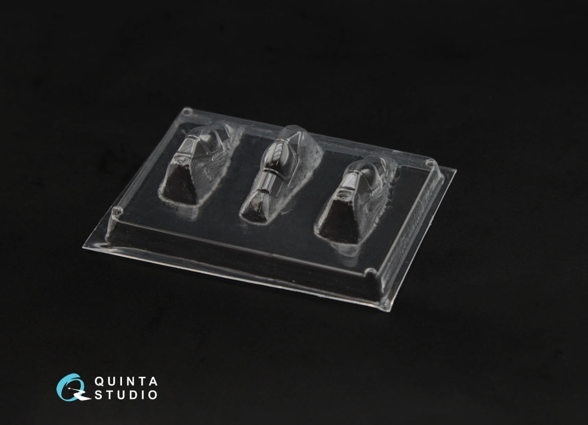 Quinta Studio QC144001 Spitfire Mk.IX vacuuformed clear canopy, 3 pcs (for Eduard kit) 1/144 – image 2